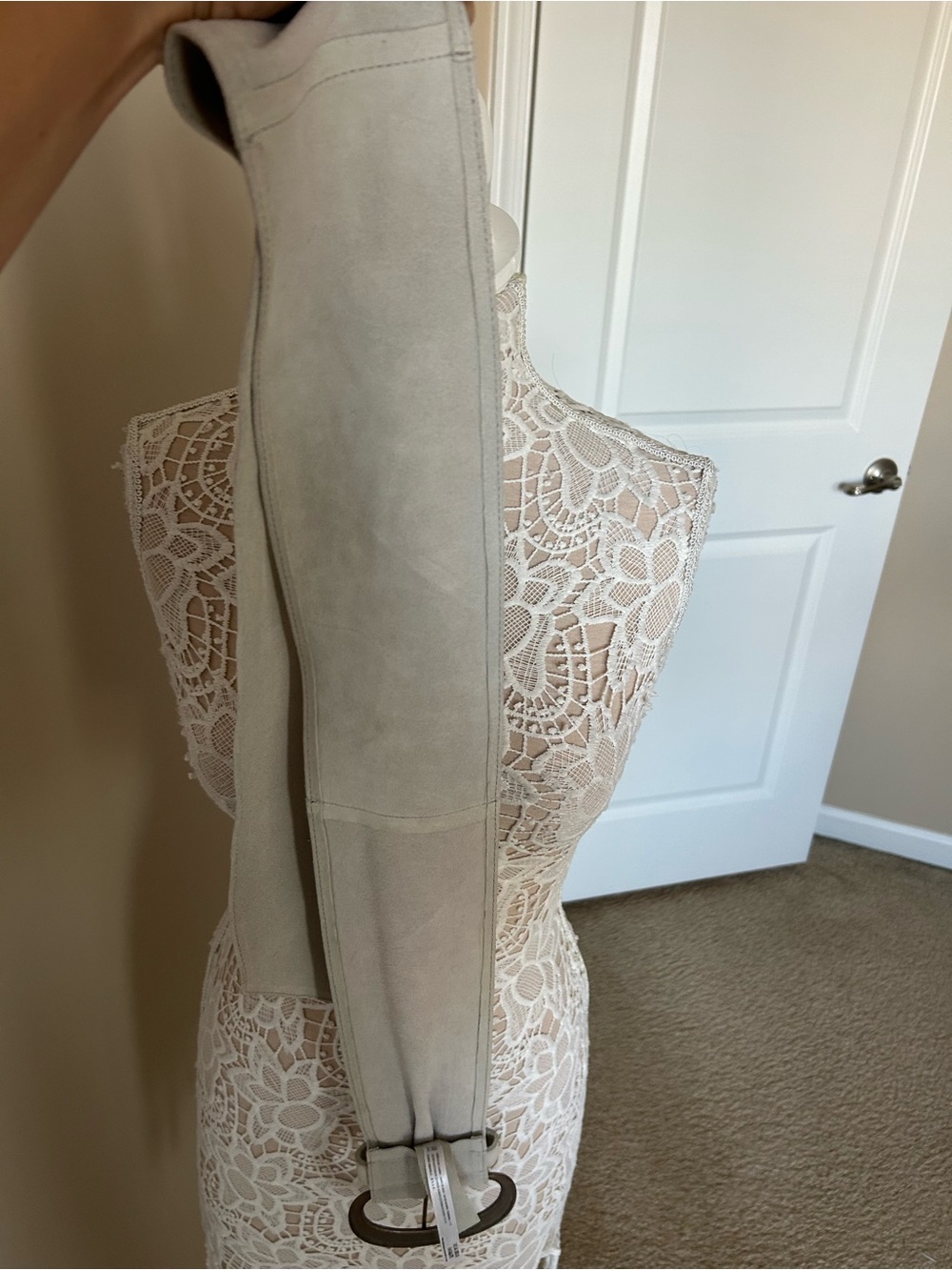 Free People Suede Wrap Belt grey with Round Buckle S/M - Picture 10 of 10